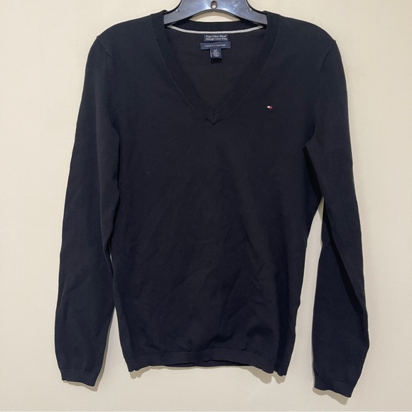 Tommy Hilfiger Other - Tommy Hilfiger Women's Black V-Neck Sweater